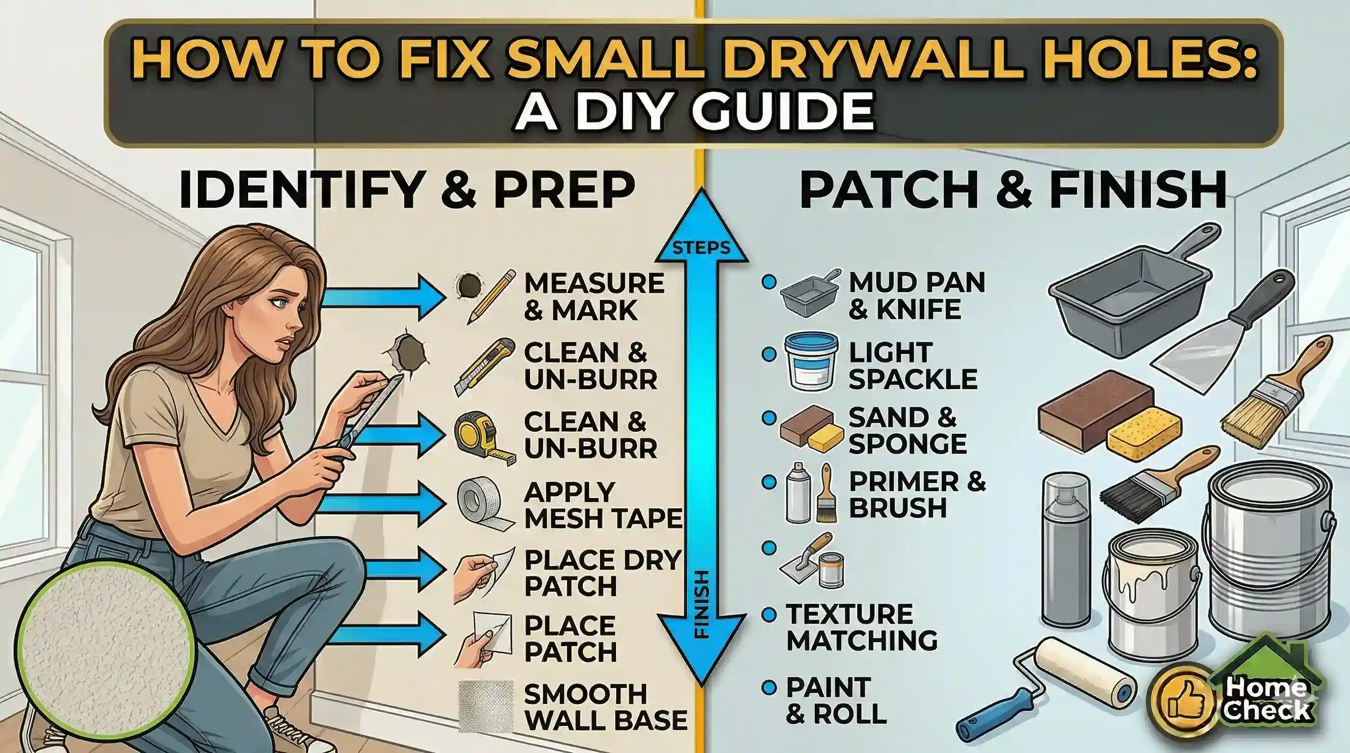 Patching drywall holes - DIY repair guide